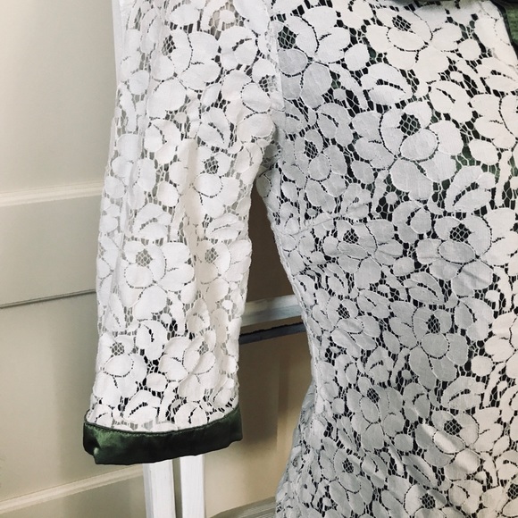 White Lace 3/4 Sleeve Top - Picture 7 of 7